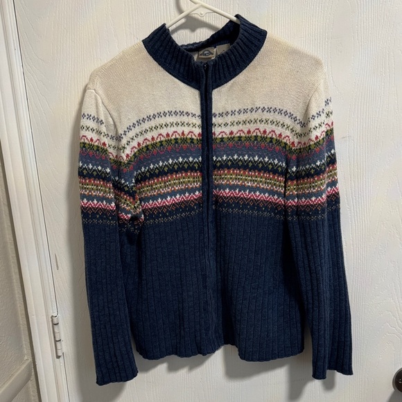 Shaver Lake Sweaters - Shaver Lake Women’s XL Full Zip‎ Cardigan Sweater Long Sleeve Colorful Casual